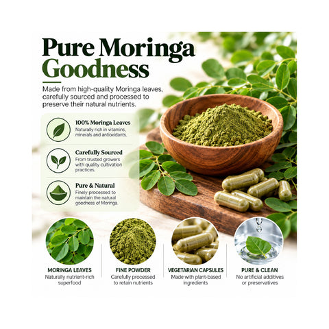 Nutri Glow Moringa 120 Capsules TGA Listed