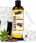 Nutri Glow Castor Oil 500ml with Liver Pack and Neck Pack