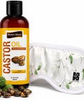 Nutri Glow Castor Oil with Organic Cotton Eye Mask