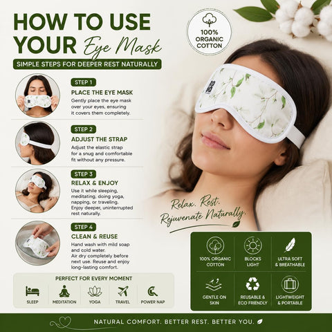 Nutri Glow Organic Cotton Eye Mask