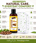 Nutri Glow Castor Oil with Organic Cotton Knee Pack