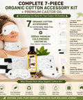 Nutri Glow Castor Oil 7-Piece Self-Care Kit