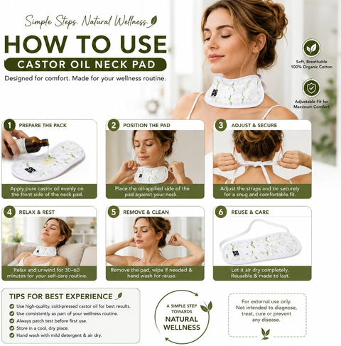 Nutri Glow Organic Cotton Neck Pad