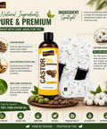 Nutri Glow Castor Oil 500ml with Liver Pack and Neck Pack