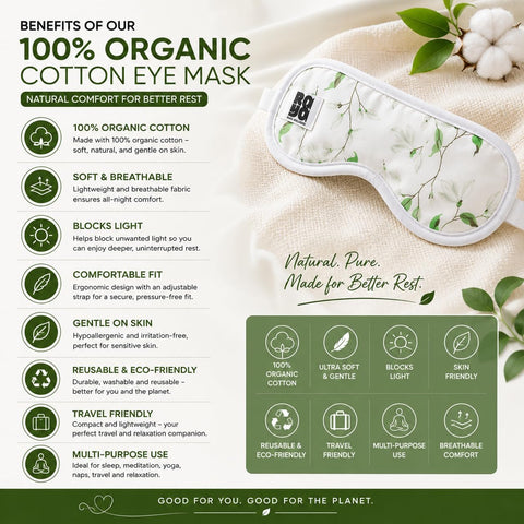Nutri Glow Organic Cotton Eye Mask