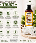 Nutri Glow Castor Oil with Organic Cotton Eye Mask