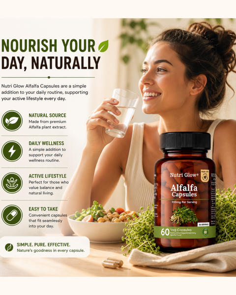 Nutri Glow Alfalfa Capsules - 60 Capsules