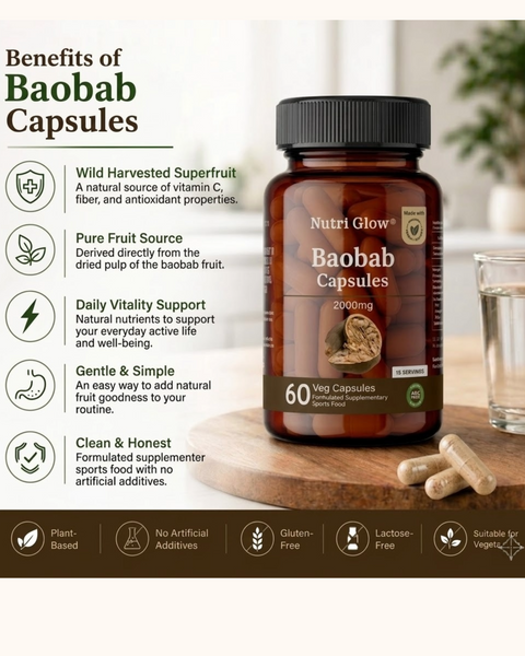 Nutri Glow Baobab Capsules - 60 Capsules