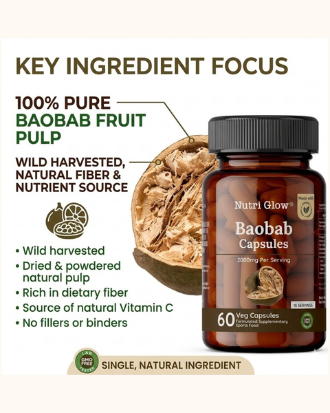 Nutri Glow Baobab Capsules - 60 Capsules