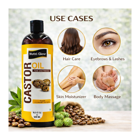 Organic Castor Oil for Thicker Hair and Healthier Skin - 200ml & 500ml