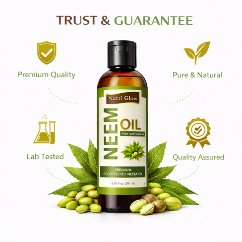 Organic Neem Oil for Acne-Prone Skin and Scalp Health - 200ml