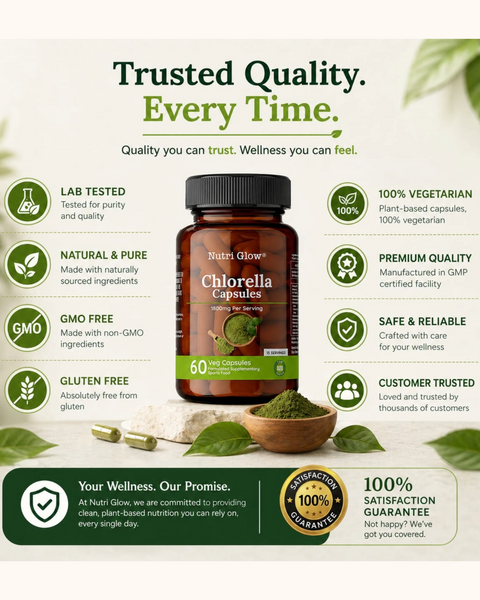 Nutri Glow Chlorella Capsules - 60 Capsules