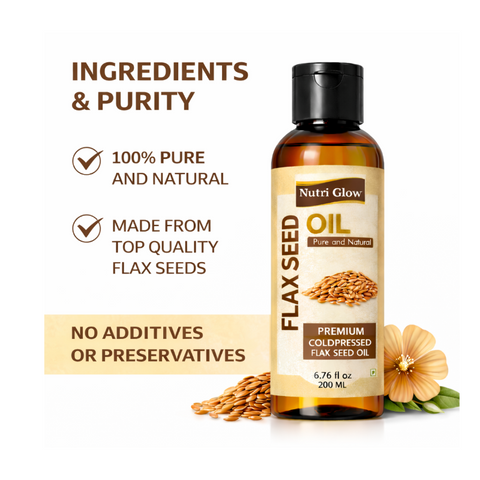 Omega-Rich Organic Flaxseed Oil for Skin Hydration and Joint Health