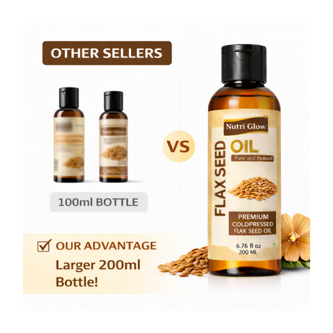 Omega-Rich Organic Flaxseed Oil for Skin Hydration and Joint Health