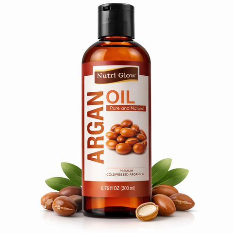 Nourishing Organic Argan Oil for Soft Hair and Glowing Skin - 200ml