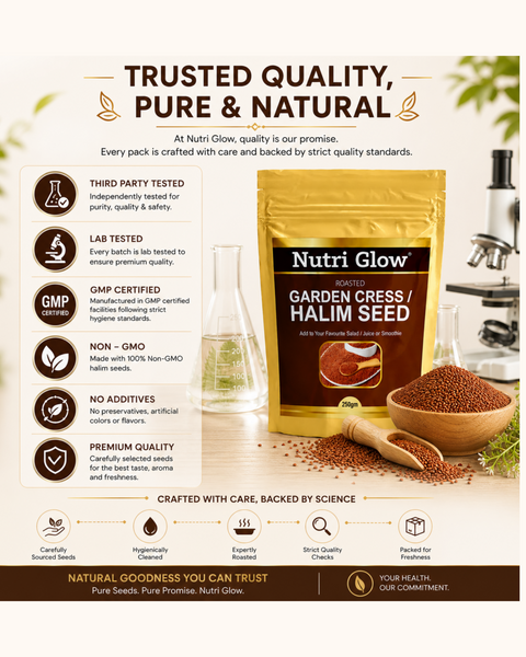 Nutri Glow Garden Cress (Halim Seeds) – 250g | Ready to Eat
