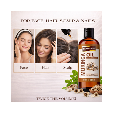 Organic Moringa Oil for Anti-Aging and Skin Rejuvenation - 200ml