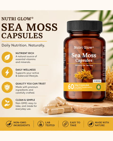 Nutri Glow Sea Moss Capsules - 60 Capsules