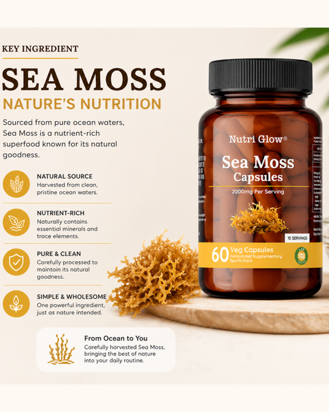 Nutri Glow Sea Moss Capsules - 60 Capsules