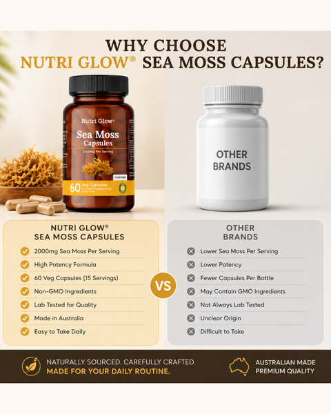 Nutri Glow Sea Moss Capsules - 60 Capsules