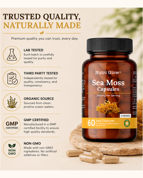 Nutri Glow Sea Moss Capsules - 60 Capsules