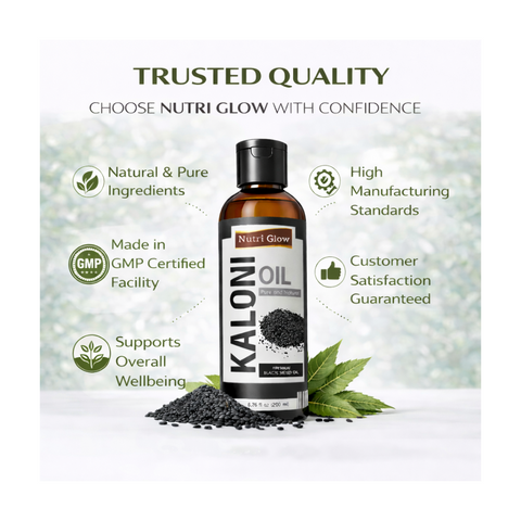Organic Kalonji Oil for Immune Support and Hair Strengthening - 200ml
