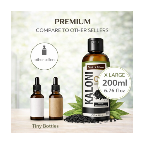 Organic Kalonji Oil for Immune Support and Hair Strengthening - 200ml
