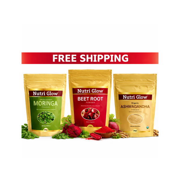 Ultimate Wellness Trio - Ashwagandha, Moringa & Beetroot Powder Combo
