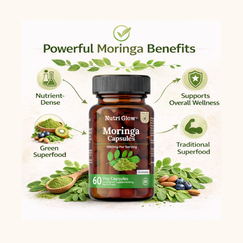 Nutri Glow Organic Moringa 60 Capsules