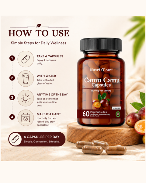 Nutri Glow Camu Camu Capsules - 60 Capsules