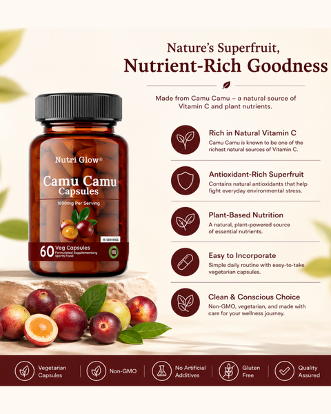 Nutri Glow Camu Camu Capsules - 60 Capsules