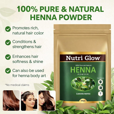 Nutri Glow Organic Henna Powder