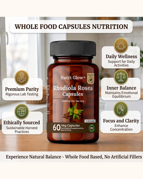 Nutri Glow Rhodiola Rosea Capsules - 60 Capsules