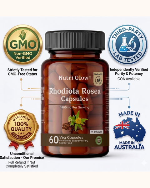 Nutri Glow Rhodiola Rosea Capsules - 60 Capsules