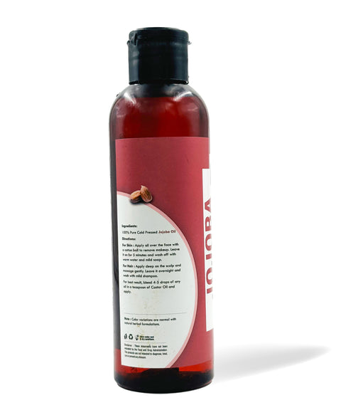 Organic Jojoba Oil for Balancing Oily Skin and Revitalizing Hair - 200ml