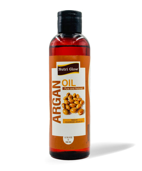 Nourishing Organic Argan Oil for Soft Hair and Glowing Skin - 200ml