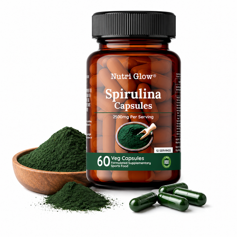 Nutri Glow Spirulina Capsules - 60 Capsules