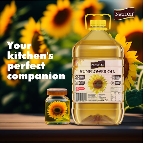 Nutri Sunflower Oil - Blended with 100% Plant Based Antioxidant