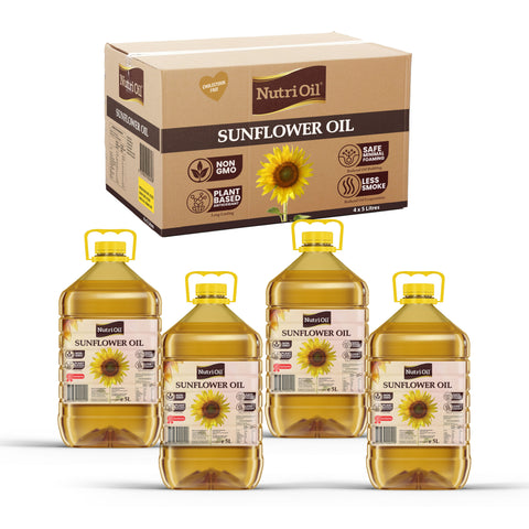 Nutri Sunflower Oil - Blended with 100% Plant Based Antioxidant