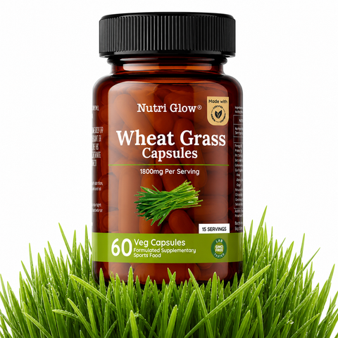 Nutri Glow Wheat Grass Capsules - 60 Capsules